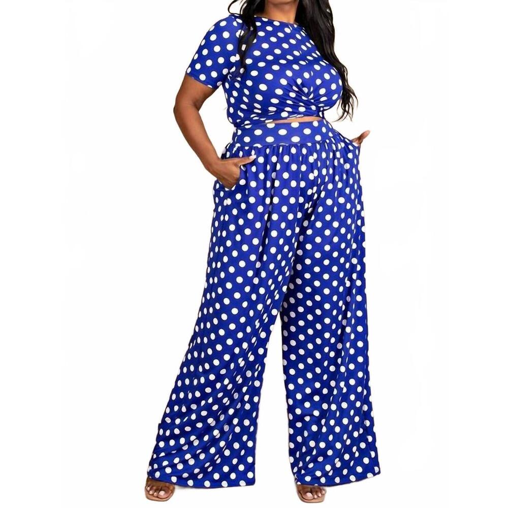 NEW THE CURVE kiani 2 piece set - plus in royal blue